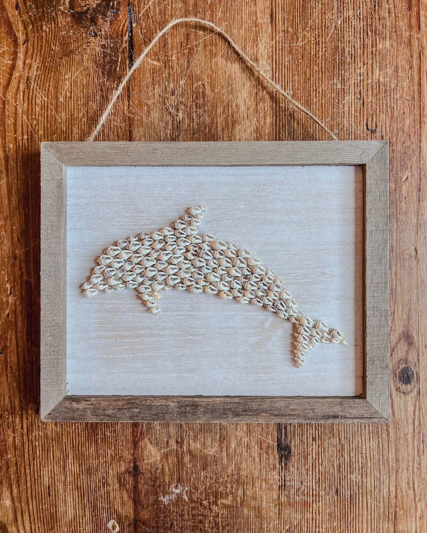 Seashell Dolphin Sign