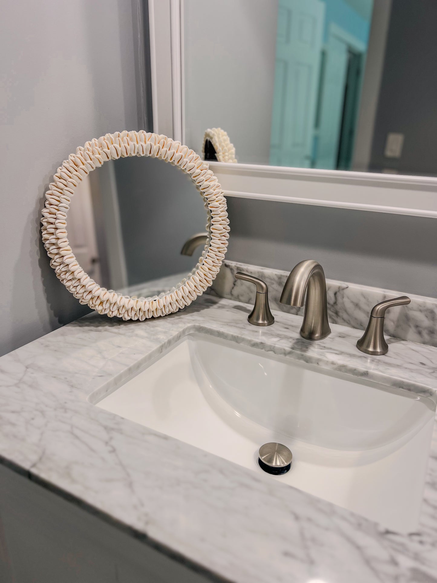 Cowrie Seashell Mirror