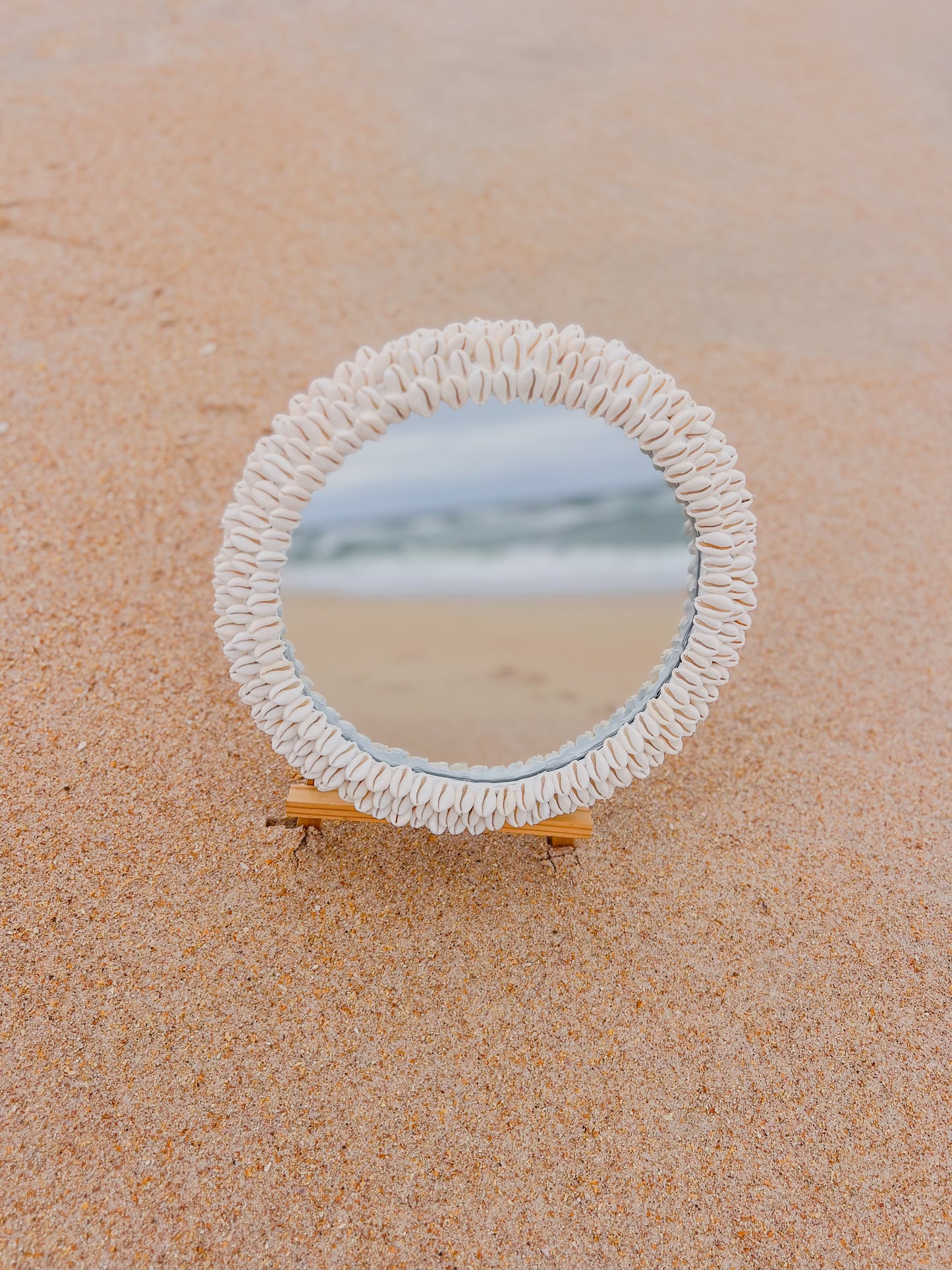 Cowrie Seashell Mirror