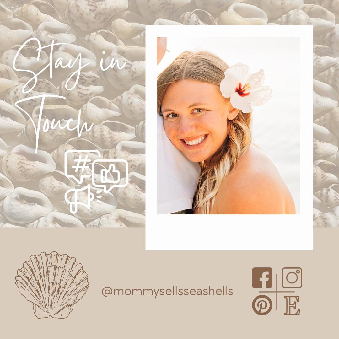 Seashell Shaka Sticker