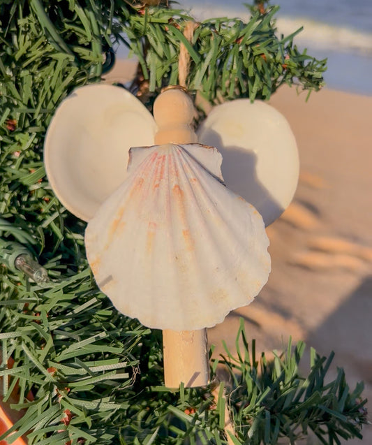 Seashell Angel Christmas Ornament